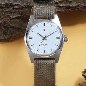 Đồng Hồ Đeo Tay Nam 36mm Thượng Hải 7120 Lên Dây Cót Bằng Tay Thép Không Gỉ Phong Cách Cổ Điển Cơ Khí Chống Nước Thời Trang & Giản Dị