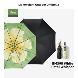 Beneunder | Floral Double Layer Anti-UV Folding Umbrella 3 Sections