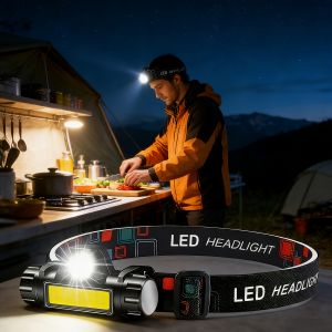 1/2PCS Rechargeable COB LED Headlamp Strong Magnetic Powerful Headlight Super Bright Waterproof Head Torch For Outdoor Fishing