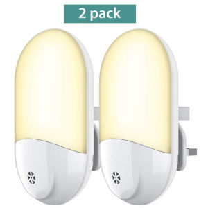 Plug in LED Night Light - Plug-and-Play Automatic Dusk to Dawn Photocell Sensor Night Lighting Lamp Plug-in Wall Light