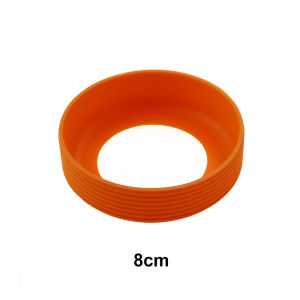 JCD 8cm Threaded Silicone Cup Bottom Cover Wear Resistant Bottom Sleeve Wear-resistant Water Bottle Protective Case Accessory