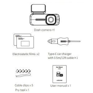 AZDOME M200 Dash Cam English Voice Control 2K Car DVR WiFi Camera for Vehicle Night Vision G-Sensor 24H Parking Monitor