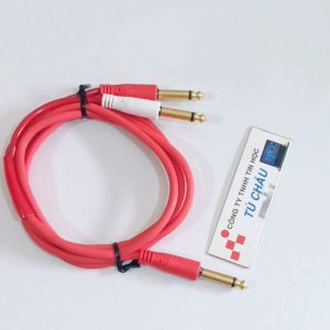 Cáp chia 1 ra 2 đầu 6 ly dài 1.5m / Chia 6 ly Mono ra 2 đầu 6 ly Mono