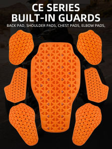 CE2 Motorcycle Back Protector Jackets Insert Back Protector Armor Motocross Jacket Protector Pads Motorbike Bike Riding Protection Pads Spine Anti-fall Orange