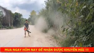 Máy thổi lá cây dùng pin siêu khỏe - 6 cấp độ điều chỉnh - bảo hành 6 tháng