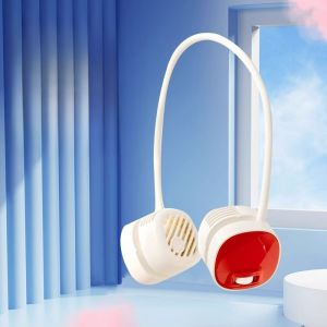 NACCITY | Quạt cổ NACCITY mini siêu bền pin siêu im lặng di động USB cho nam và nữ mùa hè làm mát không có lá quạt