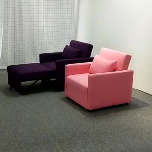 ✅Ready Stock✅ 1 Pink Sofa Single Seat Seater Bed Chair Katil Room Nap Lazy Couch Kerusi Sofas Folding Foldable Portable