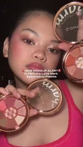 O.TWO.O Eyeshadow Palette High Pigment Long Lasting Matte & Shimmer Velvety Smooth 9 Colors