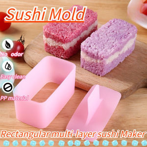 Janpanese Food Mold Kitchen Sushi Mold Musubi Making Kit Rectangular Kitchen Sushi Maker Tools