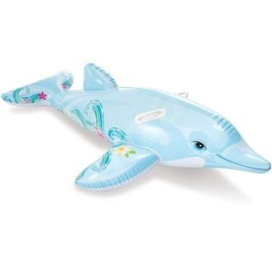 Inflatable Dolphin Ride-On Pool Toy for Children And Adults Popular Water Park Parent-Child Activity Inflatable Bed