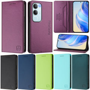Luxury Casing For Vivo Y19s 4G Y17s V40 5G V30 Pro 5G V29E V30 Lite V29 Pro V29 Lite V27e 4G Y52 5G Retro Wallet Card Slot Soft Leather Flip Stand Protect Skin Cover Case
