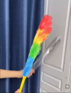 COD Rainbow Color Feather Dust Home Cleaning Tools