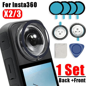 อุปกรณ์เสริมกล้องแอคชั่นแคมเมราฝาครอบเลนส์สำหรับ Insta360 X2 X3กันรอยขีดข่วน PC ฝาฝาครอบป้องกันปกป้องเลนส์สำหรับ Insta 360 ONE X 3
