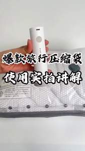 6 Pcs Vacuum Compression Bag Travel Luggage Sealed Storage Bag with Rechargeable Electric Pump