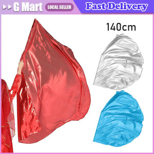 Dancing Flag with Expandable Stick Half Circle Shape Luster Surface Performance Costumes Props Accessories Praise Flag Christian Dance Flags 190x140cm Dance Props Accessories Dance Banners Church Performance Multi-colored Options With Sticks