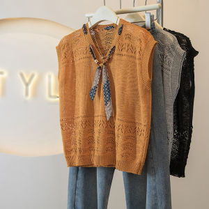AIYITI | Popularity Lace-up Sleeveless Knit Top