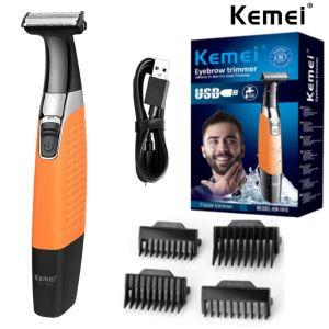 Kemei professional electric shaver for men rechargeable beard trimmer waterproof shaver hair grooming face care