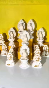 Tượng chưng xe hơi Phật Thích Ca Quan Âm Phật Phổ Hiền và Văn Thù Bồ Tát - T0381