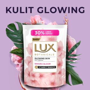 Lux Botanicals Sabun Mandi Cair Refill Body Wash Sakura Bloom With Vitamin C Essence 400ml