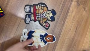 Miếng Sticker Thêu Ủi hình gấu cao cấp