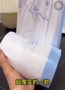 100pcs Roll Drawstring Garbage Bag Thickened Household Kitchen Portable Garbage Bag