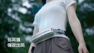 Cooling Belt Fan  Hanging Waist Cooling Small Air Conditioner  Outdoor Portable  Summer Cooling Artifact  Clipped Around Waist  Super Strong Wind