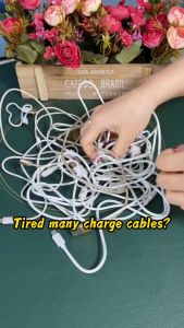 Portable Data Cable Headset Dust-proof Storage Box Simple Mobile Phone Data Line Plug Case with Cover