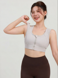 MaxRun World | High Impact Shock Absorption Front Zip Sports Bra