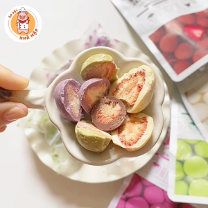Socola Bọc Dâu Tây 4 Vị Túi 60g - Kẹo Ngọt Trái Cây