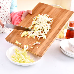 Tookdee เขียงไม้ไผ่ เขียงครัว เขียงไม้เนื้อแข็ง มีหลายขนาด พร้อมจัดส่ง ที่จับโลหะ Bamboo cutting board