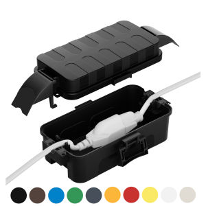 Small Outdoor Electrical Box Available in 10 Color Options for Protecting Plugs and Sockets