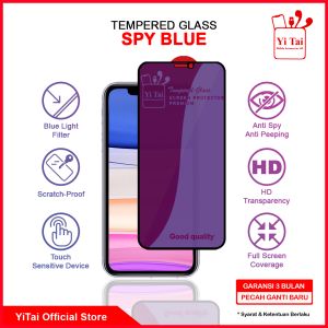YITAI - Tempered Glass Spy Blue: Perlindungan Mata dari Paparan Cahaya LED