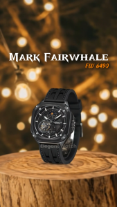 ORIGINAL Jam Tangan Pria Mark Fairwhale 6490 Automatic Sport Garansi Resmi 1 Tahun - Rubber