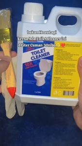 TOILET CLEANER CAIRAN pembersih kamar mandi / bowl cleaner / porcelen gratis kuas dan sarung tangan