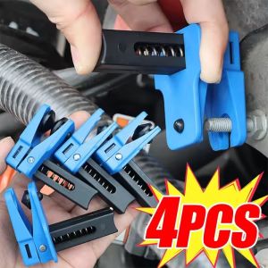 4PCS Car Brake Fluid Pipe Clamp Set Car Brakes Fluid Brake Caliper Pipe Plug Tool Car Brake Fluid Nipple Clamps Anti-Leak Line Plugs