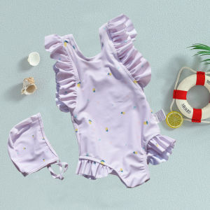 EezKoala Childrens One Piece Swimsuit Sunscreen Quick-Dry Baby Surfing Suit for Girls Swimwear Toddler Bathing  Swim Cloth