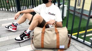 LR กระเป๋าฟิตเนส รุ่น MB-1018 (M3-211) MHB สำหรับใช้เดินทาง หรือออกกำลังกาย พร้อมช่องแยกใส่รองเท้า จากร้าน Lady Rewards