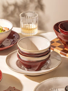 mornenjoy | Underglaze Vintage Wabi-Sabi Tableware Set Wedding Housewarming Gift