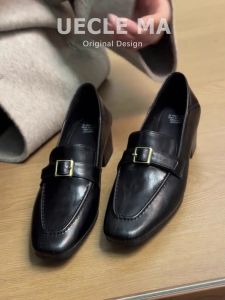 MASHUJIA | Loafer Shoes for Women Autumn/Spring New Commuter Style Versatile British Style Leather Shoes