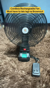 8 Inches Rechargeable Lithium Battery Fan Portable Outdoor Camping Fan Strong Wind Mini Electric Fan for Home Travel Work Site