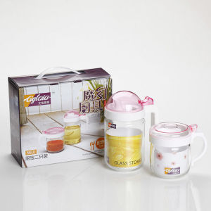 Elegance Kitchen Combination Two-Piece Set Oil Bottle Transparent Moisture-Proof Soy Sauce Vinegar Seasoning Bottle for Home Use