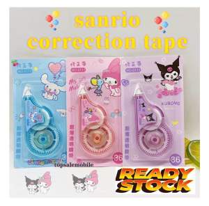 No2111 Sanrio design Correction Tape Stationery School Office Supply cinnamoroll melody kuromi