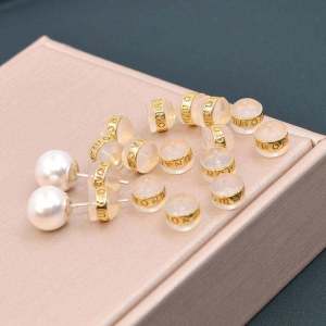 Transparent Silicone Ear Plugs 18K Gold Sleeping Ear Studs Back Stoppers Ear Plug Accessories Ear Jewelry Stopper Snap