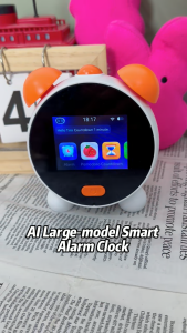 N9 AI Smart Alarm Clock for Kids Learning Robot 2.8" HD Screen 1000+ Stories Pomodoro Timer Voice Control 1500mAh Type-C