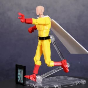 Bandai | 9L3D Multi-joint Articulated Anime Figures Saitama Kenshiro One Punch Man Fist North Star Chainsaw Man Dummy 13 Collectible Toys