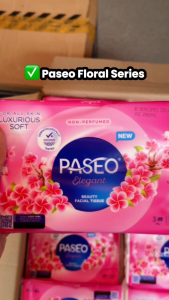 Tisu Paseo Elegant Super Soft 108 Sheet Travel Pack (1 PACK) – Tisu Mini Praktis dan Lembut untuk Sehari-hari