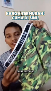 Boxer Pria Dewasa Isi 3 - 6 Pcs Boxer Motif Loreng -Dalaman Pria- Celana Dalam pria dewasa