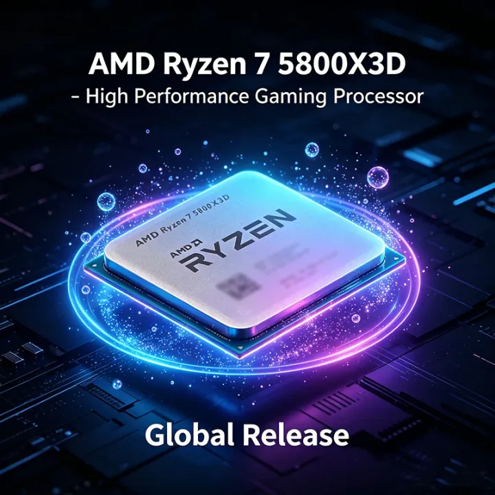 AMD | AMD R7 5800X3D Ryzen 7 Gaming Processor New Ryzen 5000 Series 5 GHz 8-Core 16-Thread CPU Processor DDR4 96 MB 105W Loose Pie
