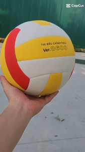 Banh bóng chuyền Parabol - Bóng chuyền da chất lượng cao - Tặng kèm bơm