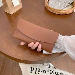 Long Wallet Womens 2025 New Large Capacity Multi-Card Simple Fashion Thin Leather Clutch Bag Youth Style Korean Sewing Line